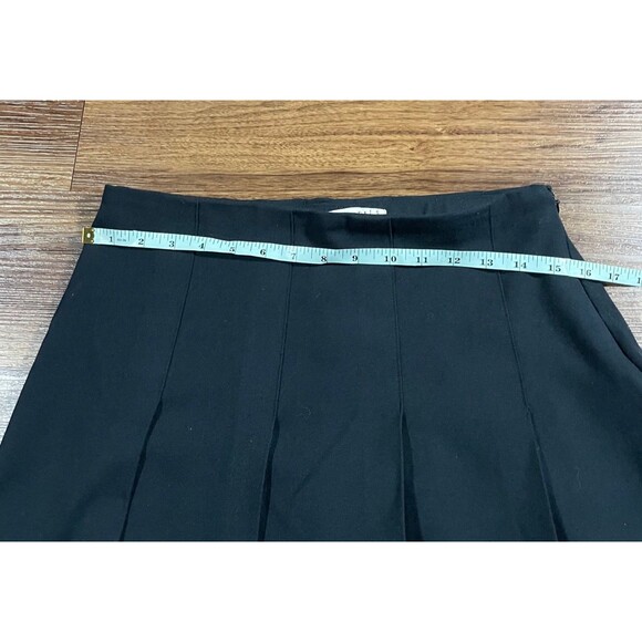 Abercrombie & Fitch Black Pleated Mini Skirt Womens Small Preppy Dressy - Picture 3 of 6